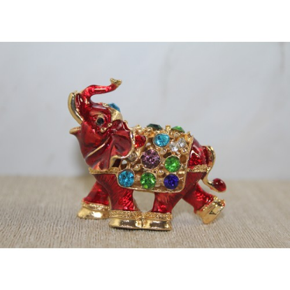 Swarovski Taşlı Minik Figür - Fil  resmi