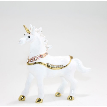Swarovski Taşlı Tekli Unicorn Figürü  resmi