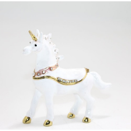 Swarovski Taşlı Tekli Unicorn Figürü  resmi
