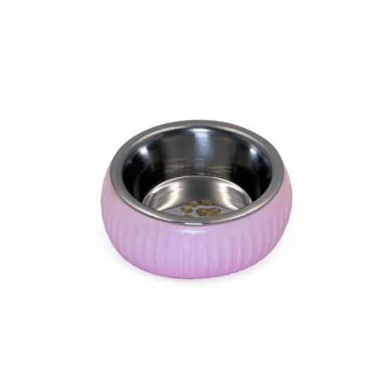Mikopet Organik Seramik Mama Kabı Pembe resmi