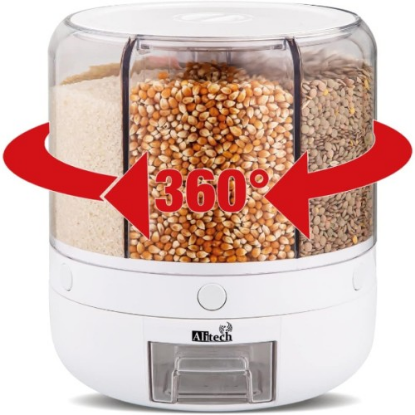 360° Dönebilir 10 Litre Gıda Organizeri resmi