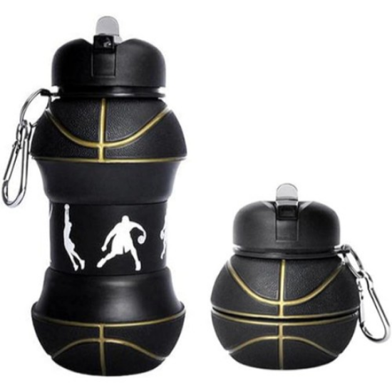 Basketbol Topu Tasarımlı Akordiyon Su Şişesi  resmi