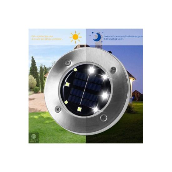Güneş Enerjili Bahçe Aydınlatma Seti 4 Adet resmi