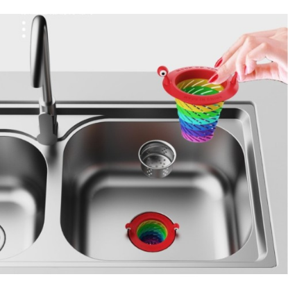 Renkli 6 Kademeli Lavabo Süzgeci resmi