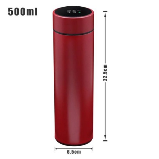 Sıcaklık Göstergeli Dijital Termos 500 ml resmi