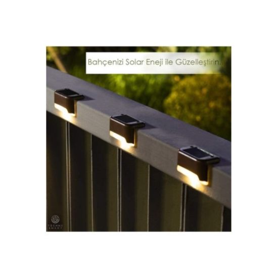 WaterProof Solar Merdiven Lambası 4 Adet resmi