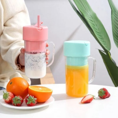 Taşınabilir Pipetli Bardak Blender  resmi