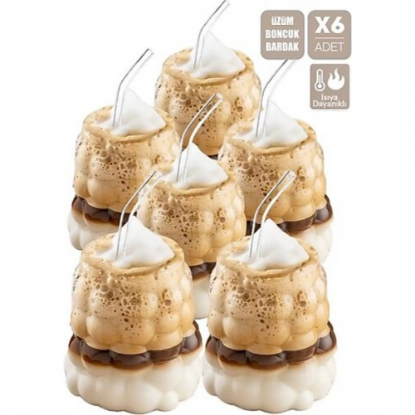 Üzüm Bardak Seti (60 ML) - 6 ADET resmi