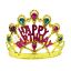 Altın Renk Happy Birthday Doğum Günü Tacı resmi