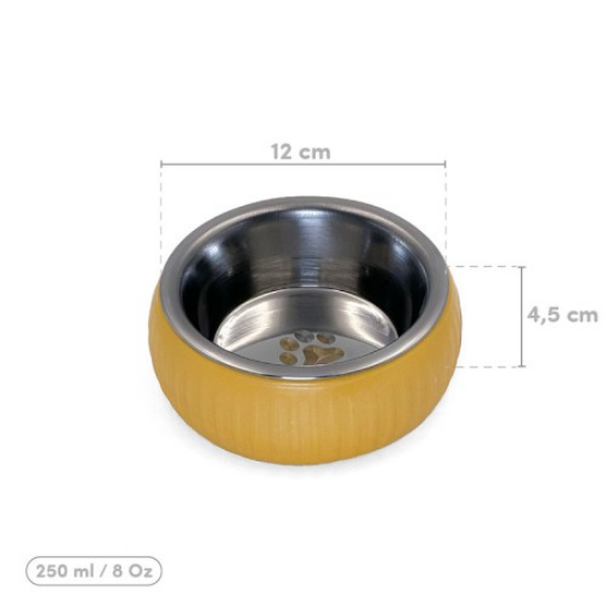 Mikopet Organik Seramik Mama Kabı Sarı resmi