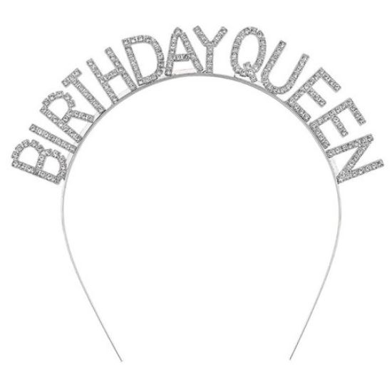 Birthday Queen Yazılı Kraliçe Taç resmi