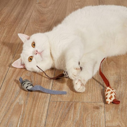 Peluş Fare Kedi Oyuncağı 3 Adet resmi