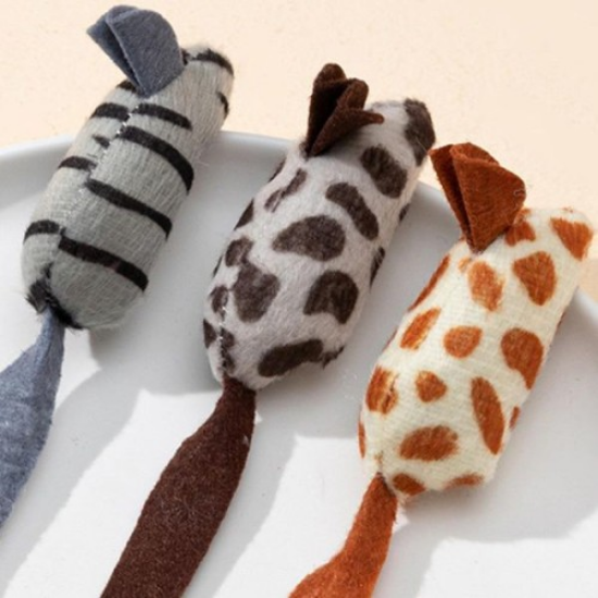 Peluş Fare Kedi Oyuncağı 3 Adet resmi