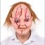 Chucky Saçlı Lateks Maske resmi