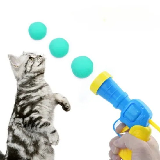 Peluş Top Atan İnteraktif Kedi Oyuncağı resmi