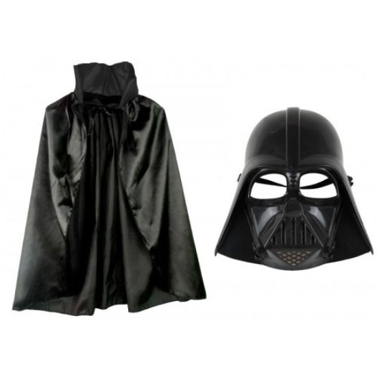 Çocuk Boy Darth Vader Maskesi ve Pelerin Seti resmi
