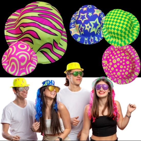 Desenli Plastik Parti Şapkası resmi