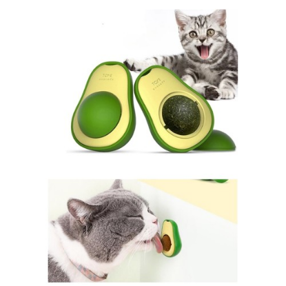 Avokado Tasarımlı Kedi Yalama Topu resmi