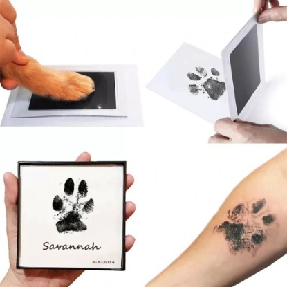 Kedi Köpek Pati İzi Fotoğraf Çerçevesi Seti resmi