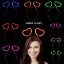Glow Stick Karanlıkta Yanan Fosforlu Kalp Taç 12 Adet resmi