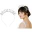 Gümüş Kaplama Kristal Taşlı Bride To Be Gelin Tacı resmi
