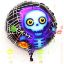 Halloween İskelet Hayalet Folyo Balon 18 inç resmi