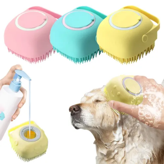 Şampuan Hazneli Kedi Köpek Yıkama Kesesi resmi