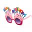 Happy Birthday Yazılı Pembe Fuşya Parti Gözlüğü resmi