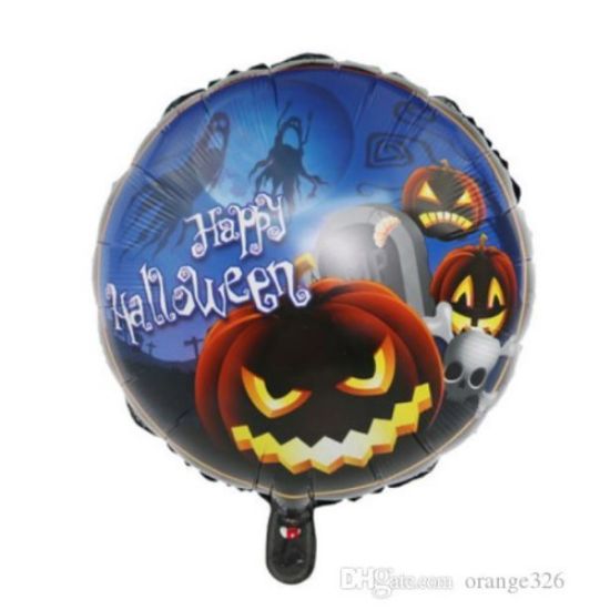 Happy Halloween Balkabağı Folyo Balon 18 inç resmi