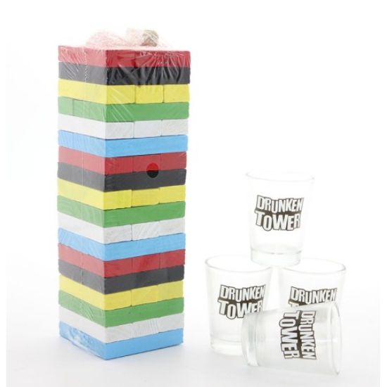 Jenga Shot Bardak Oyunu Model 1  resmi