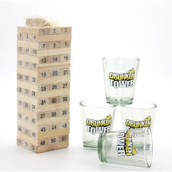 Jenga Shot Bardak Oyunu Model 2  resmi
