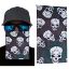 Kahve Yeşil Çoklu Kafatası Baskılı Buff Bandana 25x48 cm resmi