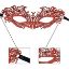 Kırmızı Dantel Masquerade Maskesi 5 No resmi