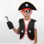 Korsan Kostüm Seti Çocuk Boy 4-6 Yaş  resmi
