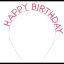 Pembe Kristal Taşlı Gold Happy Birthday Taçı resmi