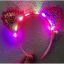 Pembe Pullu Led Işıklı Kedi Kulak Taç resmi
