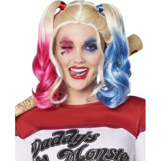 Suicide Squad Harley Quinn Kostüm Peruk resmi