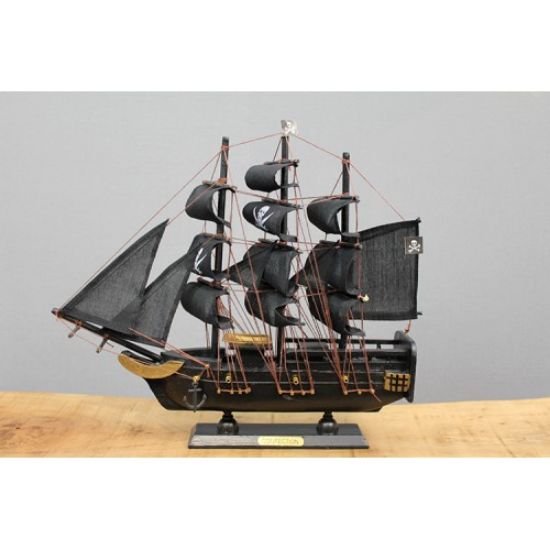 Ahşap Korsan Gemisi 30x33 cm  resmi