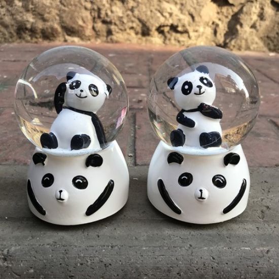Büyük Boy Panda Kar Küresi resmi