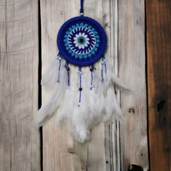 Dream Catcher Rüya Kovan Beyaz resmi