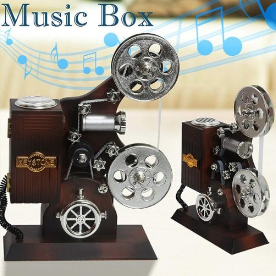 Film Makinesi Tasarımlı Müzik Kutusu resmi