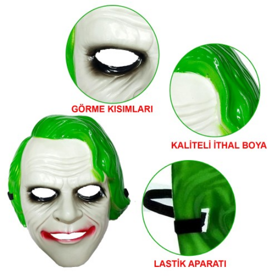 The Dark Knight Joker Maskesi  resmi