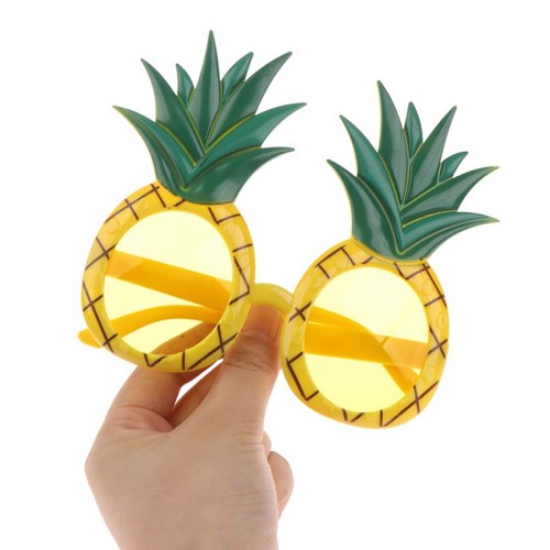Tropikal Hawaii Ananas Şekilli Parti Gözlüğü  resmi