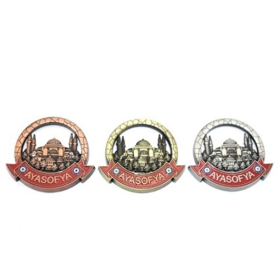 İstanbul Temalı Metal Magnet Model 4  resmi