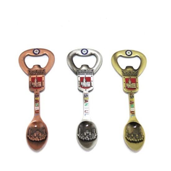 İstanbul Temalı Metal Magnet Ve Açacak Kaşık Tasarımlı resmi