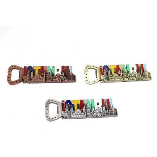 İstanbul Yazısı Metal Magnet Ve Açacak  resmi