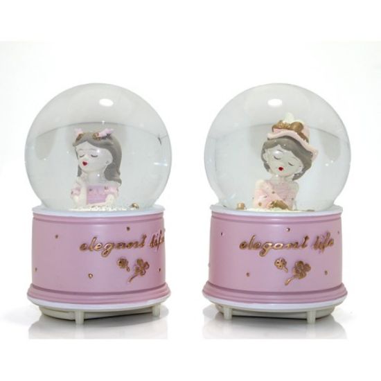 Kar Küresi Işıklı Müzikli 13 Cm No 2  resmi