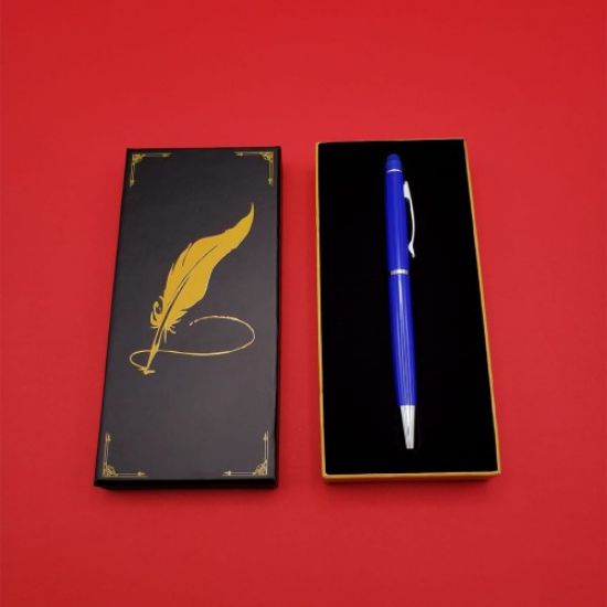 Kutulu Mavi Touchpen Tükenmez Kalem resmi