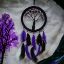 Mor İncili Hayat Ağacı Dream Catcher resmi