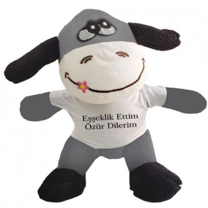 Oyuncak Peluş Eşeklik Ettim Tişörtlü Eşek  resmi